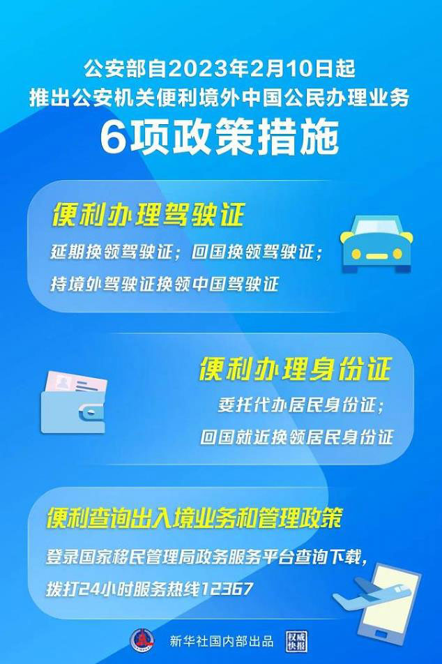 中国出台6项便利新政，境外公民办证更方便了！
